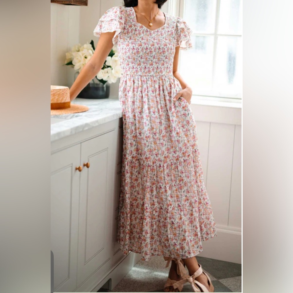 Ivy City Co Ruby Floral Maxi Dress NEW